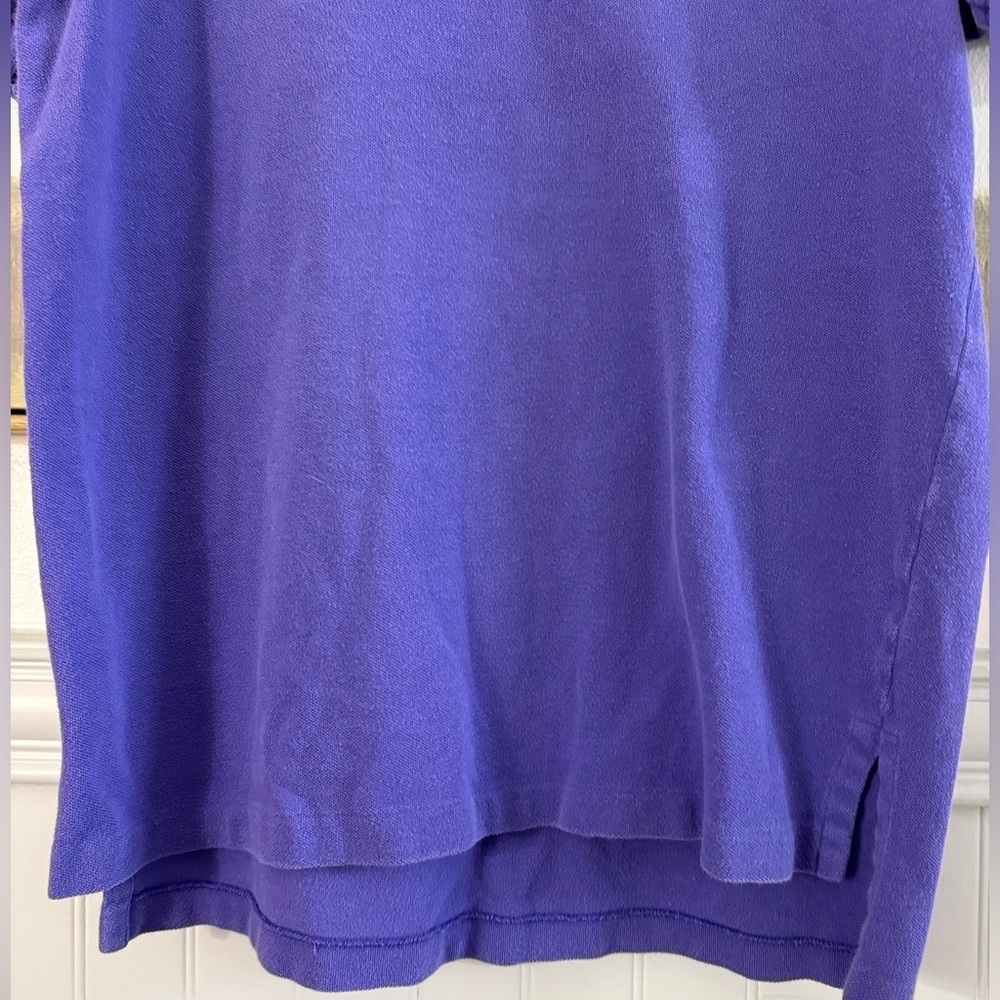 Ralph Lauren Purple Short Sleeve Polo Shirt Green Pony Sz M - Picture 3 of 8